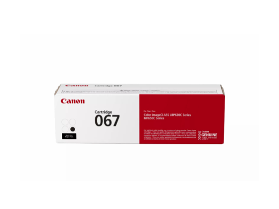 TONER CANON 067H NEGRO, (RENDIMIENTO APROX. 3,130 PAG) COMPATIBLE CON LBP633CDW, LBP632CDW, MF653CDW, MF654CDW, MF656CDW (5106C001AA) 