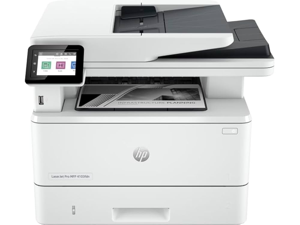 IMPRESORA HP LASERJET PRO 4000 4103FDW MFP - MULTIFUNCTION DUPLEX ( FAX / COPIER / PRINTER / SCANNER ) - B/W - LASER - COPYING (UP TO): 42 PPM - PRINTING (UP TO): 42 PPM - 350 SHEETS - HI-SPEED USB, 1000 BASE-T,WIFI AC, 2 X USB HOST - REEMPLAZA LA M428FDW - UTILIZA EL TONER W1510A (HP 151) (2Z629A)