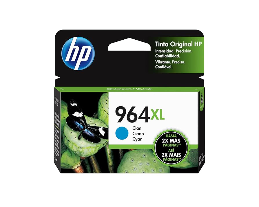 CARTUCHO HP 964XL - 3JA54A - CYAN - ALTO RENDIMIENTO - PARA IMPRESORA OFFICEJET PRO 9020 / 9010 (3JA54AL)