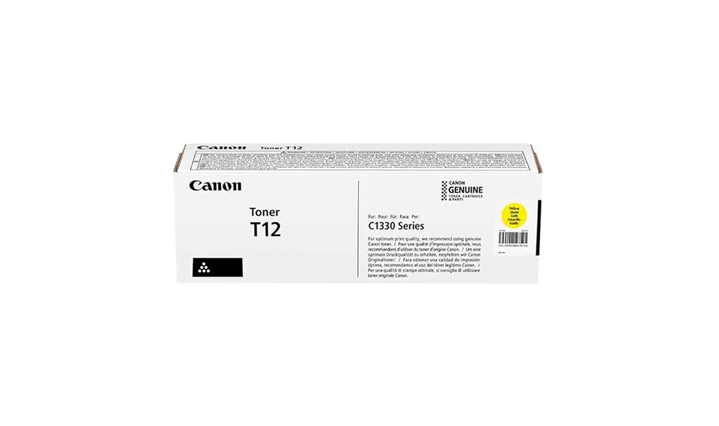 TONER CANON T12 AMARILLO - 5,300 PAG (5095C005AA)