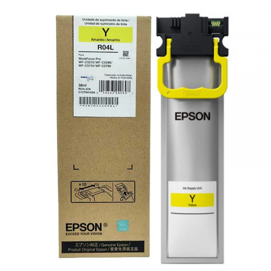 BOLSA DE TINTA EPSON T941 AMARILLO, COMPATIBLE CON EPSON C5210/90/5790 & WF C13T94142A RENDIMIENTO DE 5,000 PAGINAS