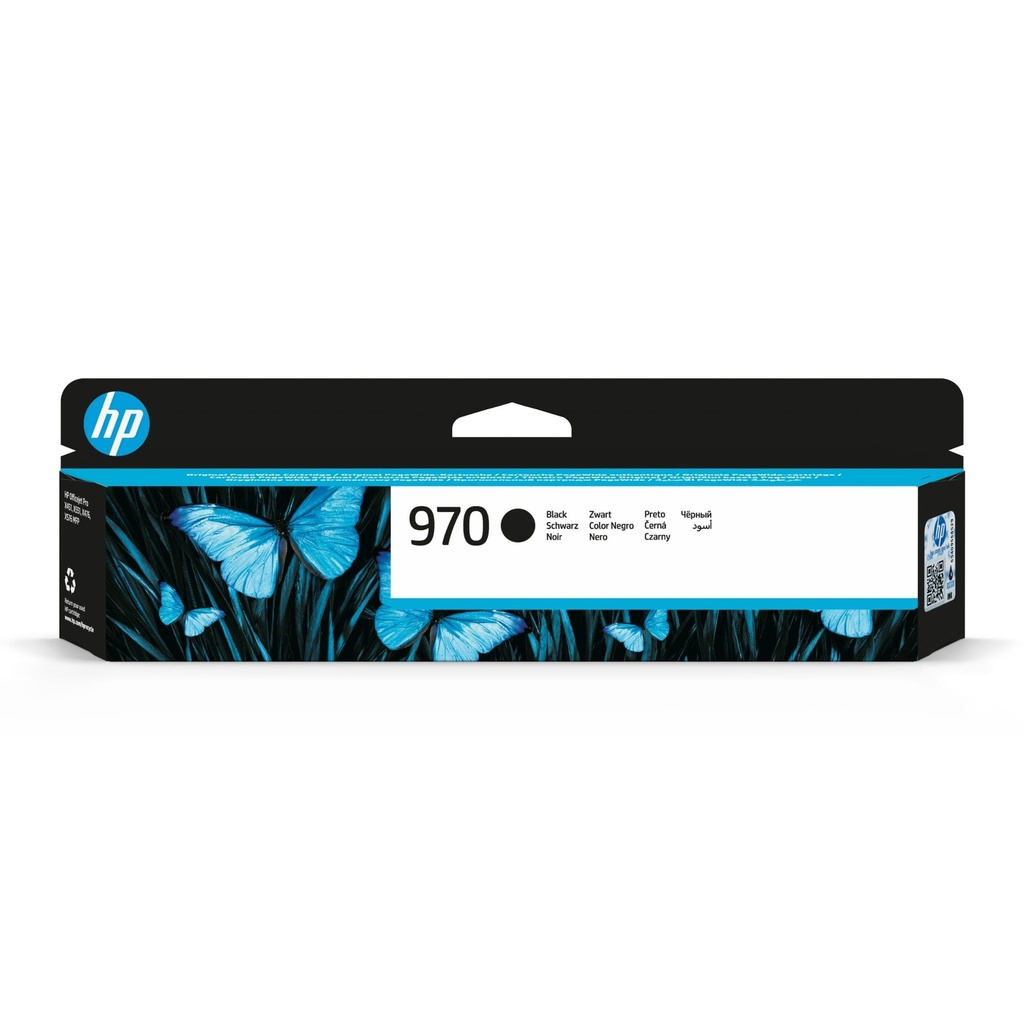 CARTUCHO HP 970 - CN621AM - NEGRO - 56.5ML - PARA IMPRESORAS OFFICEJET PRO X476DW / X576DW / X451DW