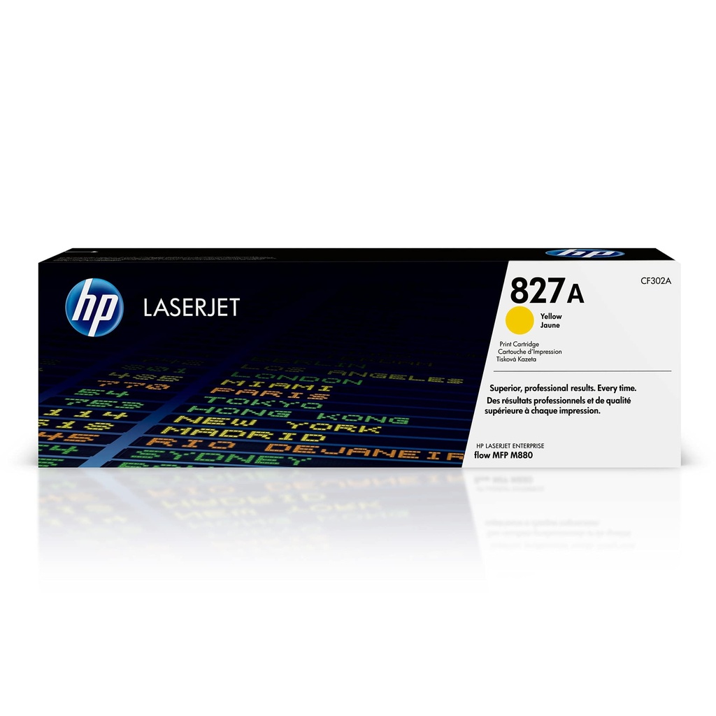 TONER HP 827A - CF302A - AMARILLO - 32,000 PAGINAS - PARA IMPRESORAS ENTERPRISE COLOR M880Z, M880Z+