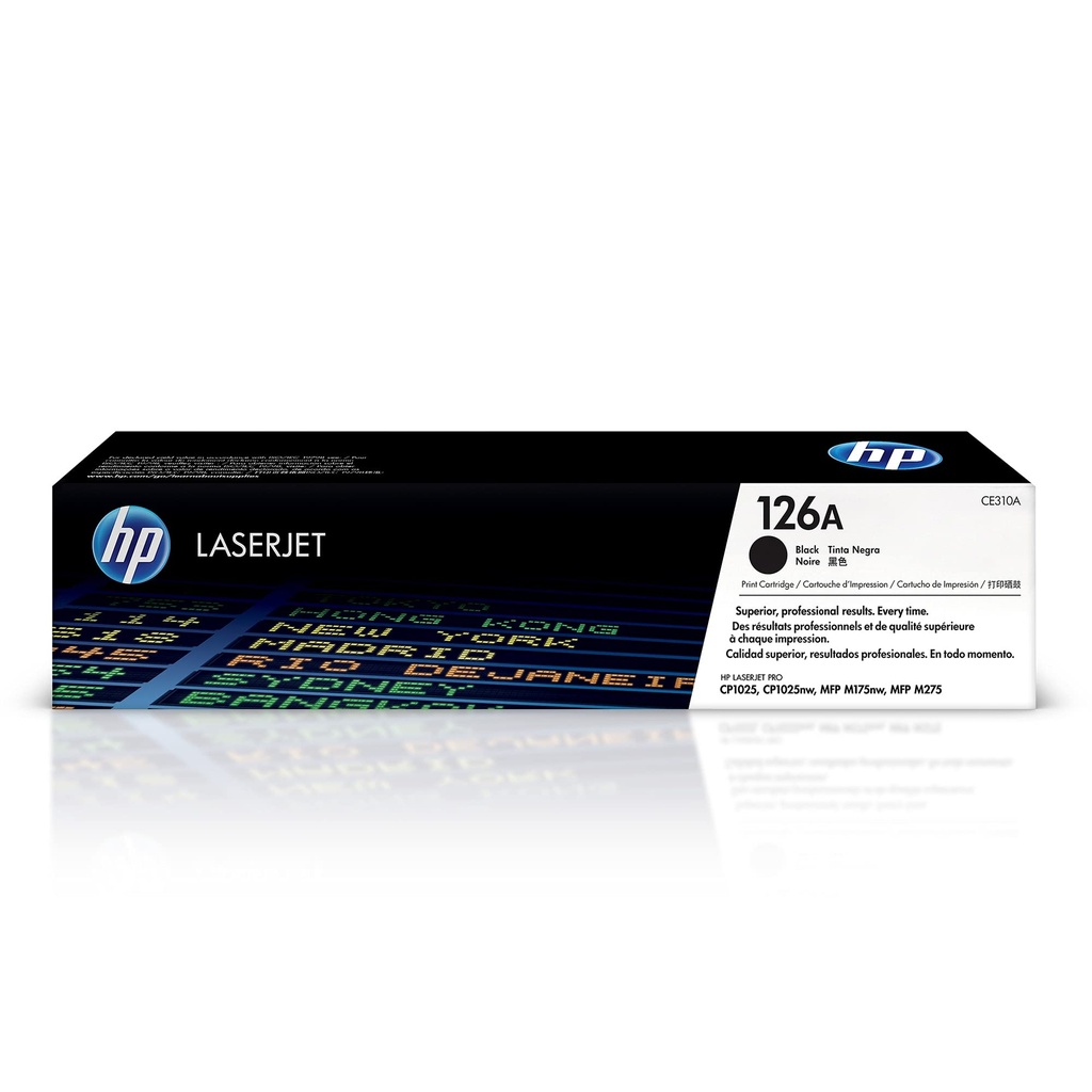 TONER HP 126A - CE310A - NEGRO - 1,200 PAGINAS - PARA IMPRESORA COLOR LASERJET - CP1025NW