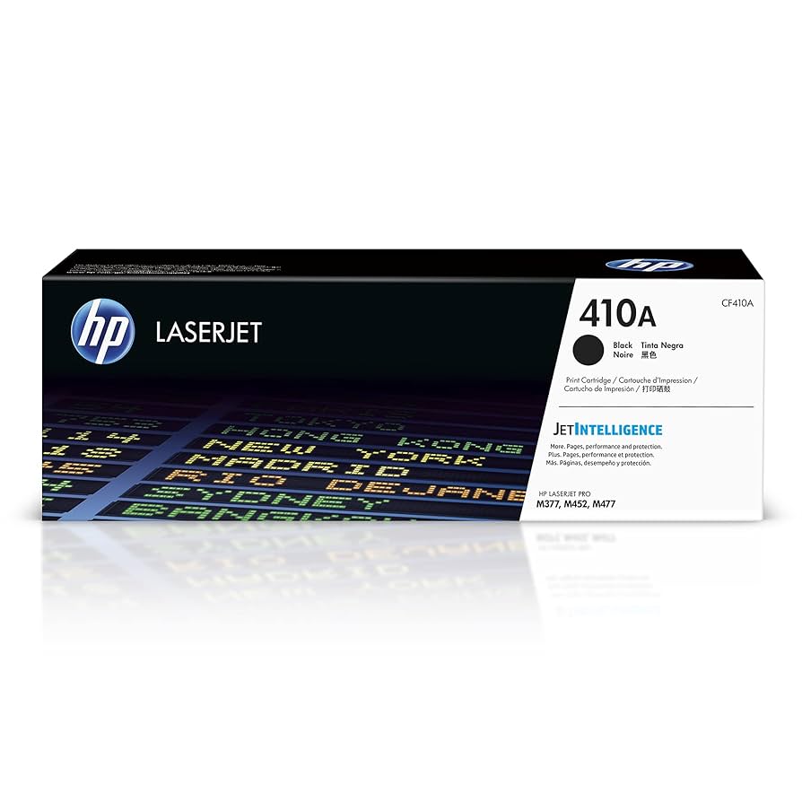 TONER HP 410A - CF410A - NEGRO - 2,300 PAGINAS - PARA IMPRESORA LASERJET - M477FNW - M477FDW - M452