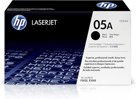 TONER HP 05A - CE505A - NEGRO - 2,300 PAGINAS PARA IMPRESORA LASERJET - P2035/P2055