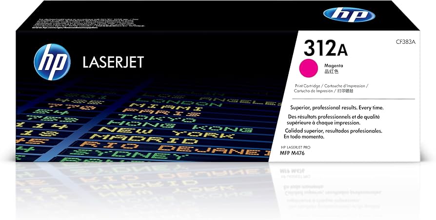 TONER HP 312A - CF383A -MAGENTA - 2,700 PAGES - PARA IMPRESORA COLOR LASERJET PRO - MFP M476NW, M476DN Y M476DW