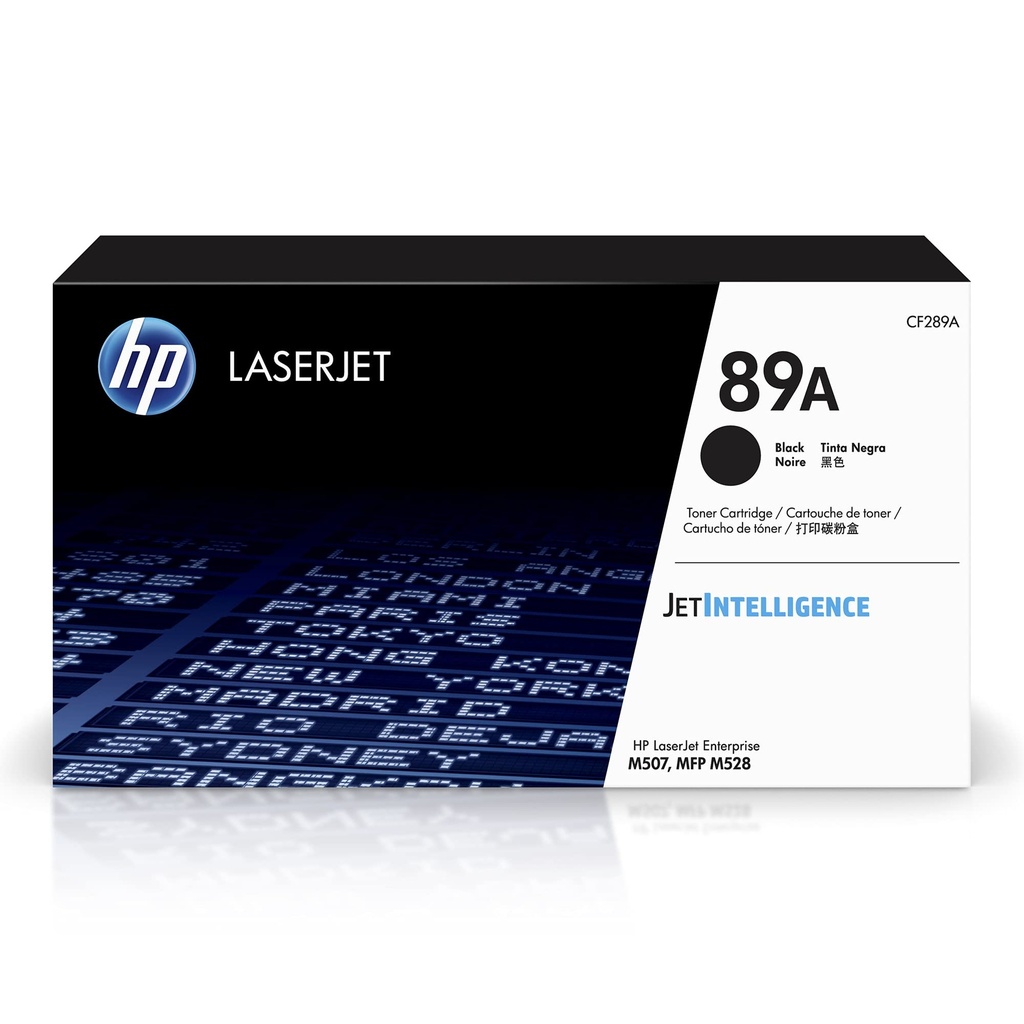 TONER HP 89A - CF289A - NEGRO - 5,000 PAGINAS - PARA IMPRESORA LASERJET M528C, M528Z, M507DN, M507DNG, M507N, M507X, M528DN, M528F, E52645C, E52645DN