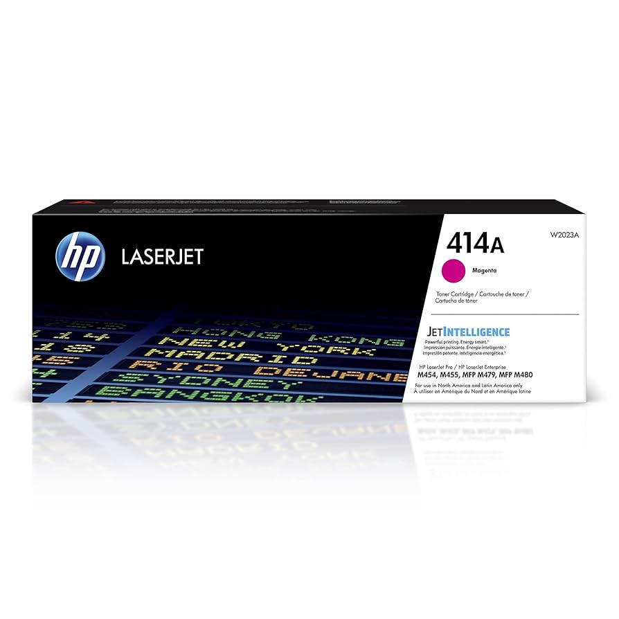 TONER HP 414A - W2023A - MAGENTA - 2,100 PAGINAS - PARA LASERJET - M454DN - M454DW - M479FDW - M479D