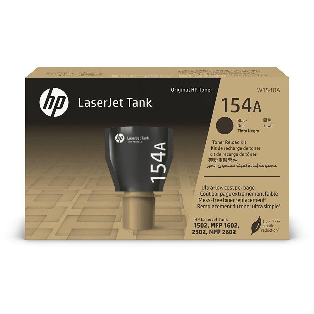 TONER RECARGA HP - 154A - W1540A - NEGRO - 2,500 PAGINAS - PARA IMPRESORA LASERJET TANK - 1602W Y 2602SDW