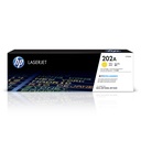 TONER HP 202A - CF502A - AMARILLO - 1,300 PAGINAS - PARA IMPRESORA COLOR LASERJET - M254, M281