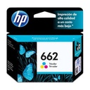 CARTUCHO HP 662 - CZ104AL - TRICOLOR - 2ML - PARA IMPRESORA DESKJET INK ADVANTAGE 2515 / DESKJET 3515 / 3545 / 2545