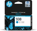 CARTUCHO HP 938 - 4S6X5PL - CYAN - 800 PAGINAS - PARA IMPRESORA OFFICEJET WIDE FORMAT MFP 9730